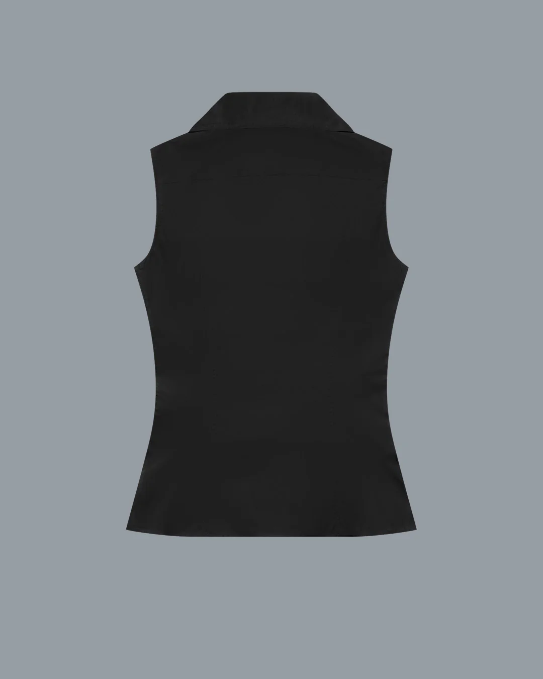 ROSIE SLEEVELESS SHIRT | Black - Image 6